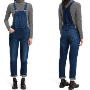 Levi's Denim Jean Overalls Dark Wash